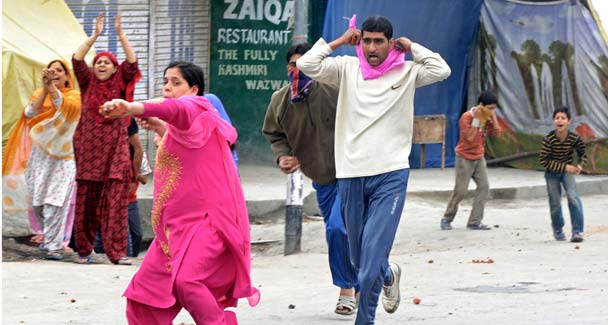 Female protesters